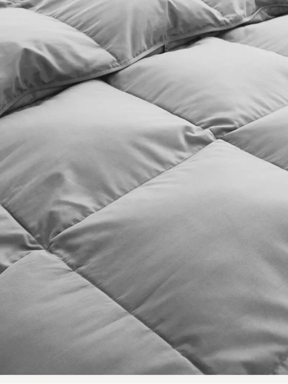 NEW Puredown King All Season 100% Goosedown Feather Comforter Duvet Gray NWOT